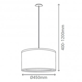 Lampe de suspension Circles blanche