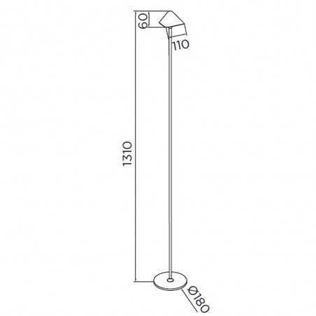 Lampadaires LED Tomas (8W)