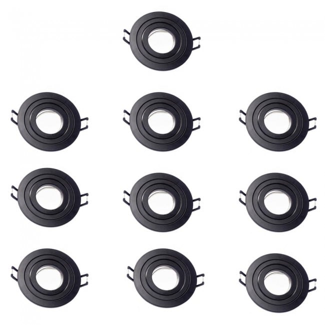 Pack 10 CLASSIC redondo negro