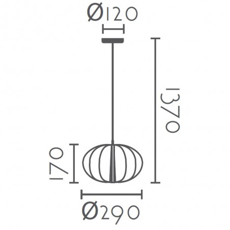 Lampe de suspension Chopo