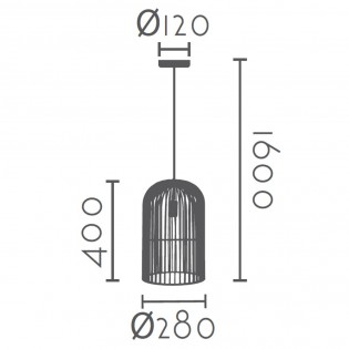 Lampe de suspension Sauco