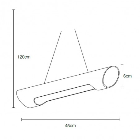 Lampe de suspension LED Long (7W)