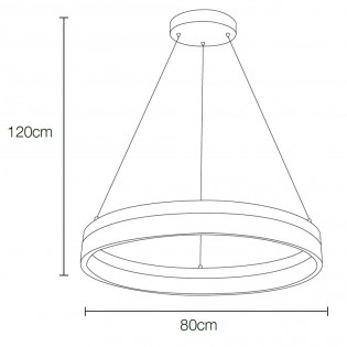 Lámpara colgante Ring O'lite