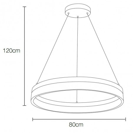Lámpara colgante Ring O'lite