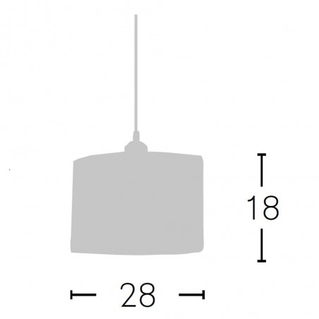 Colgante Alqueria 1lxe27 Beis (20x30x21)