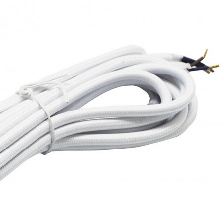 Cable tissu blanche