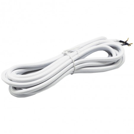 Cable tissu blanche
