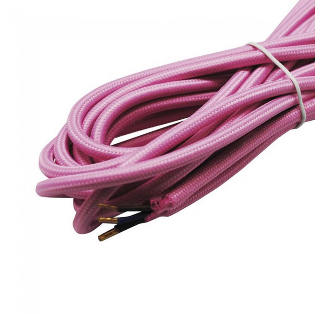 Cable tissu rose