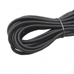 Cable tissu noir