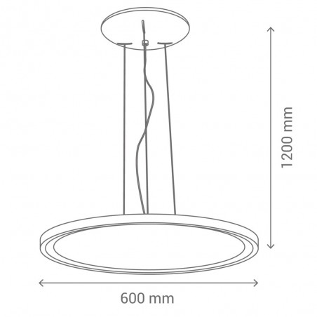 Lámpara colgante LED Volea