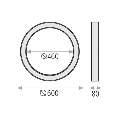 Plafonnier LED Alder (55W)