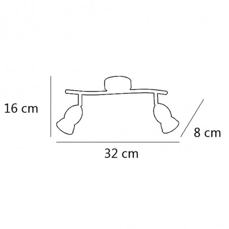 Reglètte Bala (2 lumières)