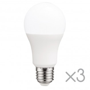 Pack 3 Bombillas LED E27 estándar 10 W (Luz fría)