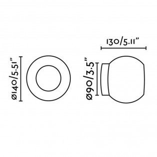 Aplique de baño LED Mooy (4W)