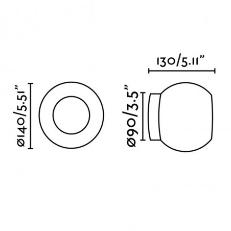 Aplique de baño LED Mooy (4W)
