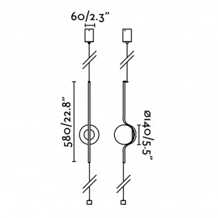 Suspension / lampadaire Le Vita (6W)