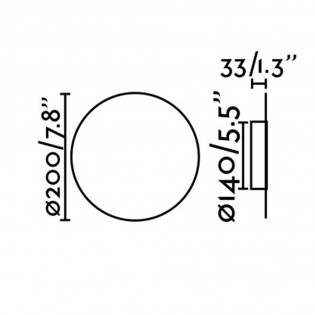 Aplique LED Luna (5W)
