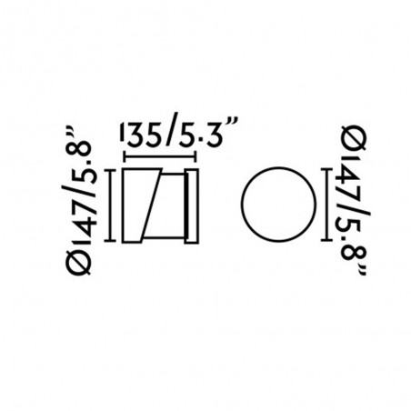 Aplique de exterior Block