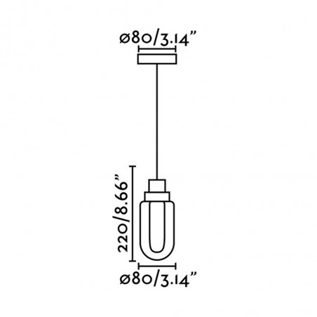 Lámpara de techo LED Brume (3W)