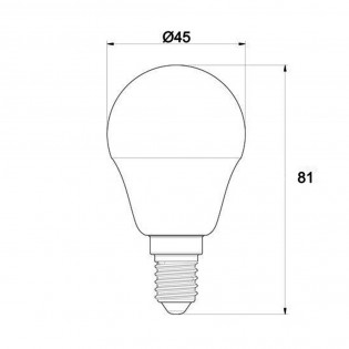 Pack 5x Esférica LED 6W 470 Lm 4000K E14