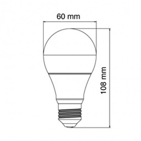 Pack 5x Standard 10W 810 Lm. E27 - 2700ºK