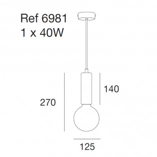 Lámpara de techo Garland
