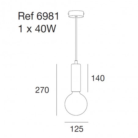 Lámpara de techo Garland