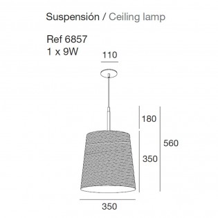Lámpara de techo Naaf
