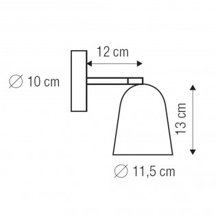 Aplique de pared Lula