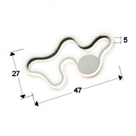 Aplique de pared Marea
