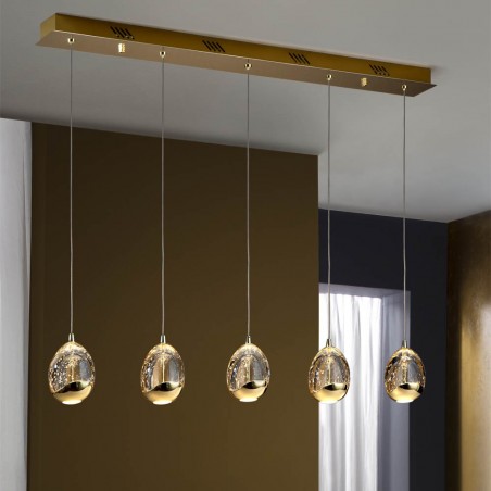 Regleta de 5 luces LED Rocio (25W)