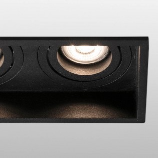 Spot à encastrer Hyde carré (2 lumières)