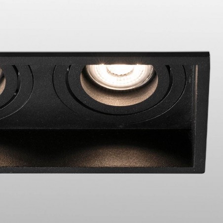 Spot à encastrer Hyde carré (2 lumières)