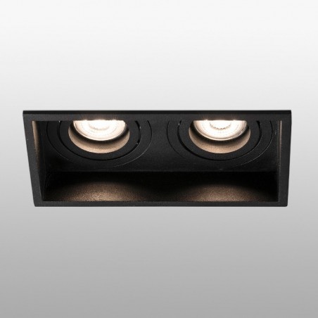 Spot à encastrer Hyde carré (2 lumières)