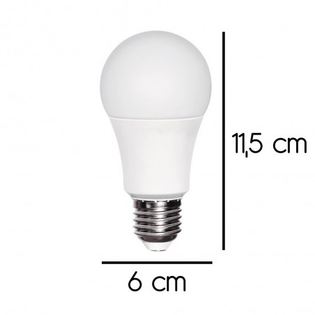 Pack 2 ampoules LED E27 avec capteur crépusculaire 11W (3000ºK)