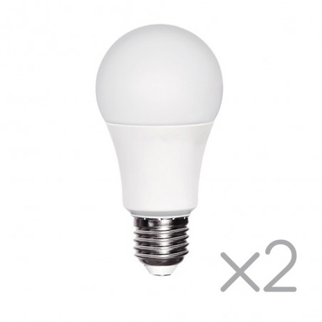 Pack 2 ampoules LED E27 avec capteur crépusculaire 11W (3000ºK)