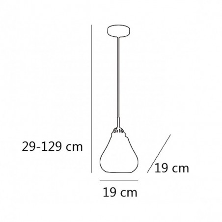 Lampe à suspension moderne Capri II