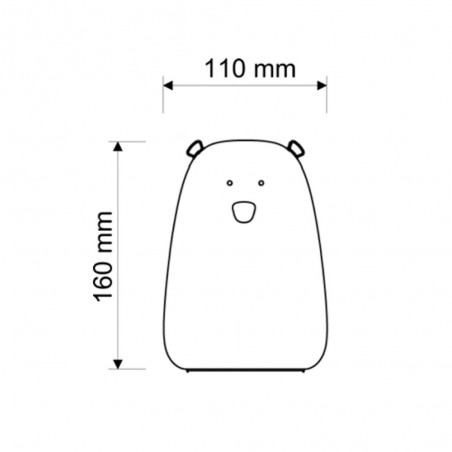 Lampe de nuit pour enfants LED Bear (Bleu)