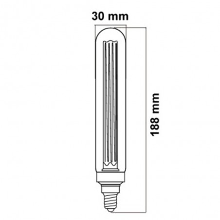 Ampoule décorative E27 Tube à filament LED (2W)
