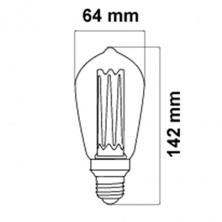 Edison E27 Ampoule LED à filament (4W)