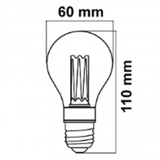 Ampoule LED décorative standard E27 A60 (2W)