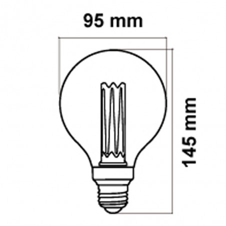 Ampoule LED décorative E27 Globe G95 (4W)