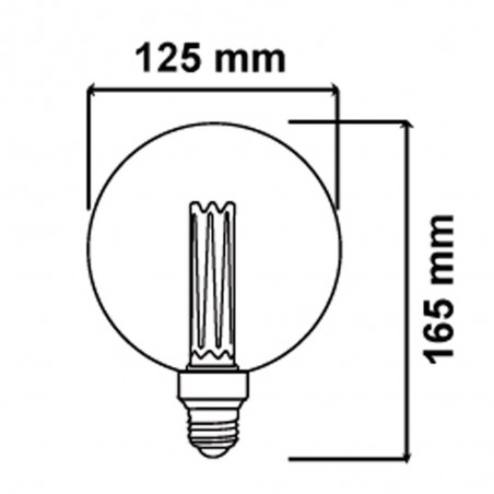 Ampoule LED décorative E27 Globe G125 (4W)