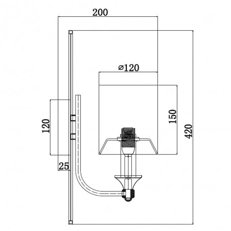 Aplique de pared Vittoria