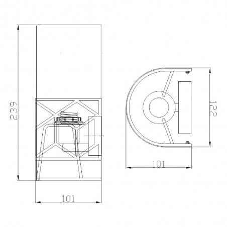 Aplique de pared Messina