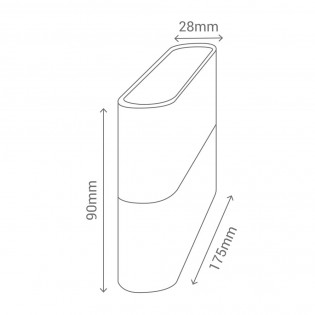 Aplique de exterior New Era LED (2x6W)