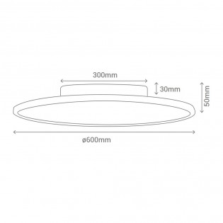 Plafón de techo LED Volea (45W)