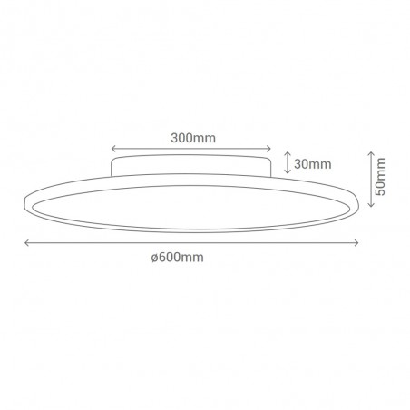 Plafón de techo LED Volea (45W)