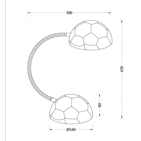 Lampe de bureau Ballon de soccer