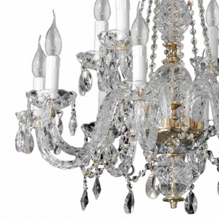 Lámpara de araña Kristall II